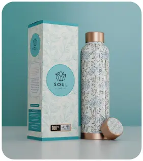Soul Elements Printed Copper Bottle